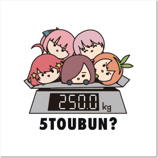 Gotoubun no Hanyome - 5TOUBUN? 250KG Posters and Art